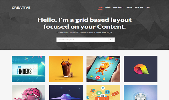 Creative-Dark-Blogger-Template