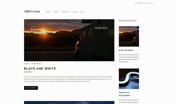 Oblivion-Minimal-Blogger-Template