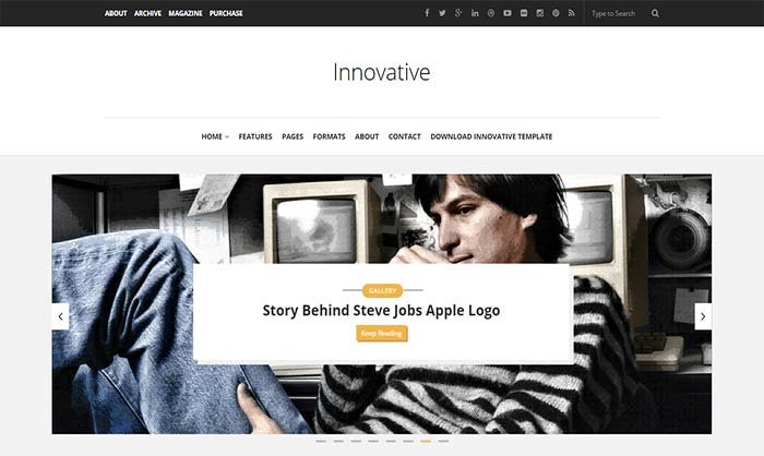 innovative Blogger Template