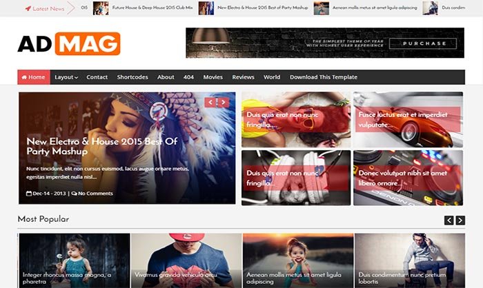 Ad Mag Blogger Template