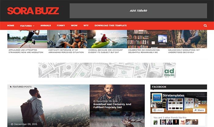 Sora Buzz Blogger Template