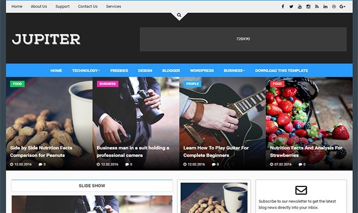 Jupiter Blogger Template