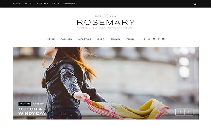 Rosemary Blogger Template