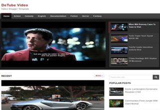 Detube blogger template