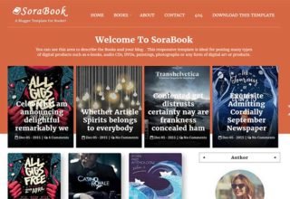 sora book blogger template