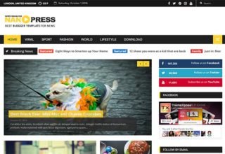 nanopress blogger template