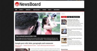 newsboard blogger template