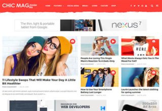 chicmag blogger template