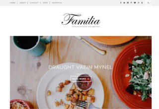 familia blogger template