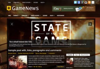 gamenews blogger template