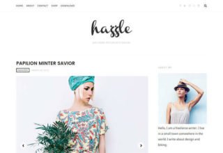 hazzle blogger template