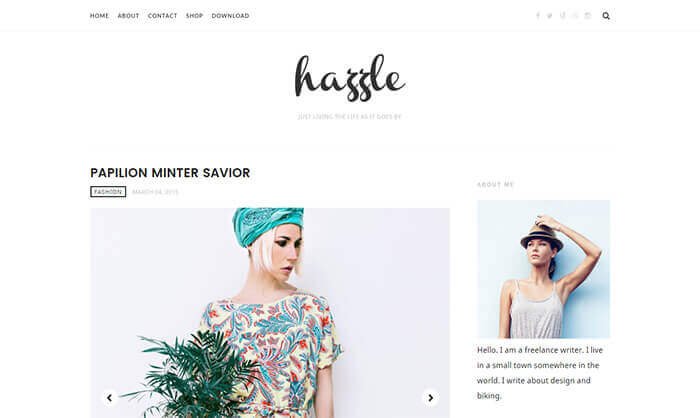 hazzle blogger template