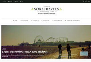 sora travels blogger template