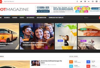 Hot Magazine Blogger Template