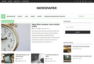 Newspaper Blogger Template