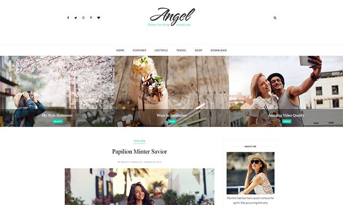 Angel Blogger Template