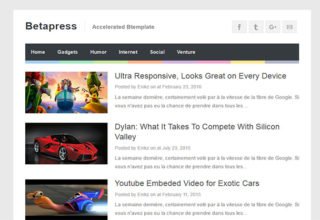 Betapress AMP Blogger Template