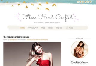 Flora Blogger Template