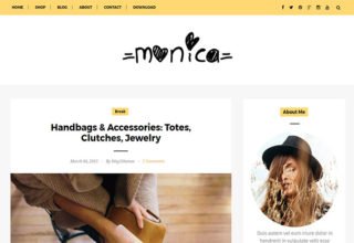 Monica Blogger Template