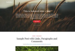 Subtler Blogger Template