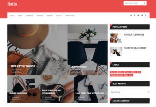 Ratio Blogger Template
