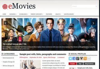 eMovies Blogger Template