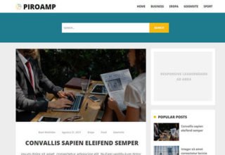 Piroamp Blogger Template