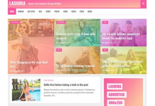 Lashira Blogger Template
