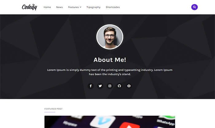 Codeify Blogger Template